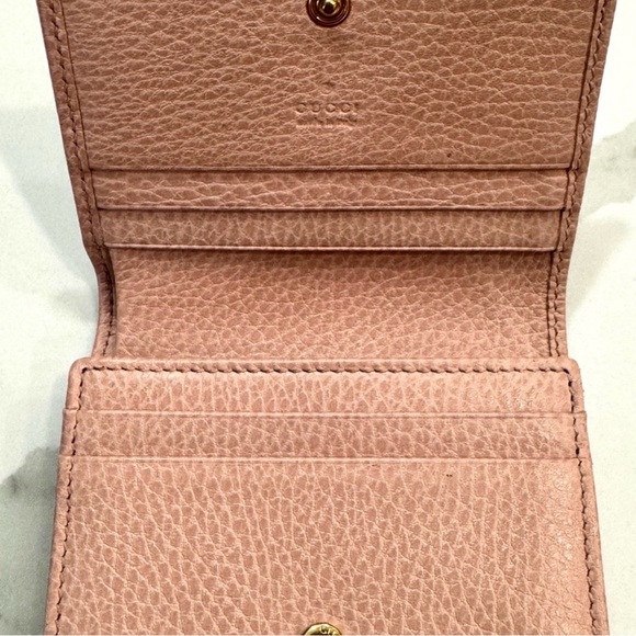 Gucci GG Marmont Wallet Gucci
Pink Leather Card Case Wallet COA - Picture 8 of 11